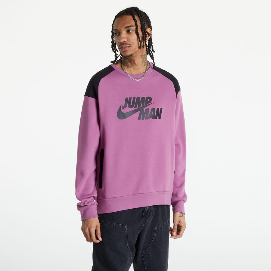 Суитчър Jordan Jumpman Fleece Crew Sweatshirt Лилаво | DJ0240-507, 0