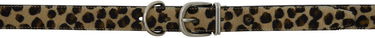 Колани UNDERCOVER UNDERCOVER Leopard Print Hair-On Leather Belt Кафяво | UP1E4W01, 0