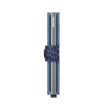 Портфейл Secrid Miniwallet Nile Blue Leather Wallet Тъмно синьо | MN-Blue, 2