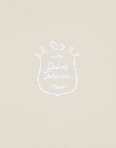 Домашен декор Dolce & Gabbana my first Dolce & Gabbana Jersey Blanket with Print Бежово | LNJA88G7PTYS9000, 2