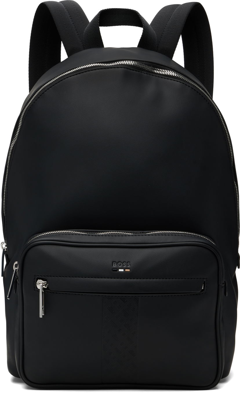 Раница BOSS BOSS Structured Signature Trims Backpack Черно | 50552610