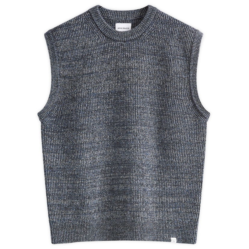 Жилетка NORSE PROJECTS Manfred Wool Cotton Черно | N45-0588-7111