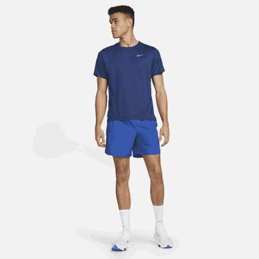 Тениска Nike Dri-FIT UV Miler Running Top Тъмно синьо | DV9315-480, 1