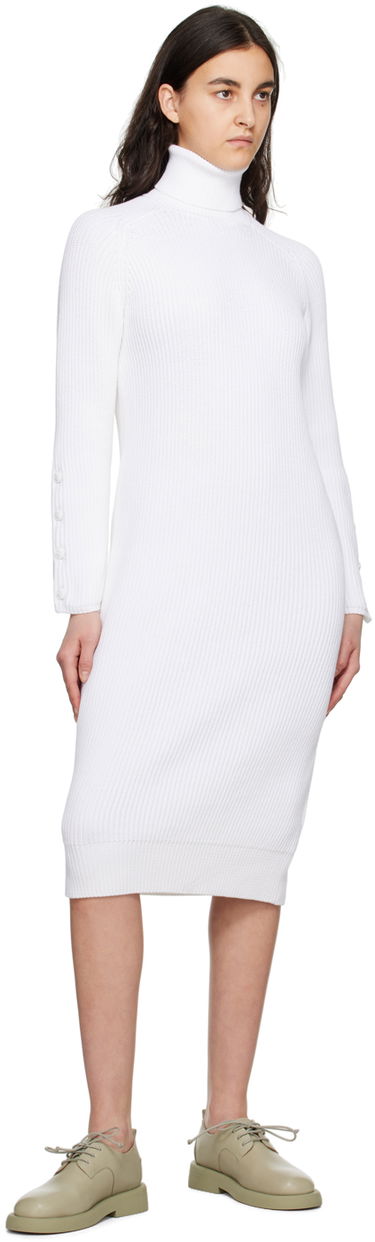 Pокля Max Mara Turtleneck Midi Dress Бяло | 2313210131600 13210131, 3