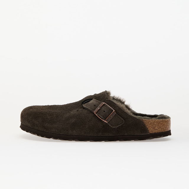 Birkenstock Boston Shearling Suede Moccasins
