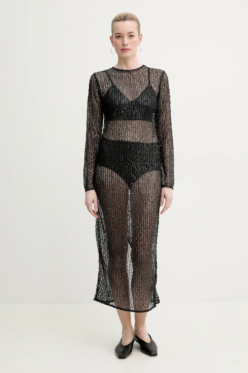 Pокля Samsoe Samsoe Samsoe Samsoe Samadda Maxi Dress Черно | F25100085