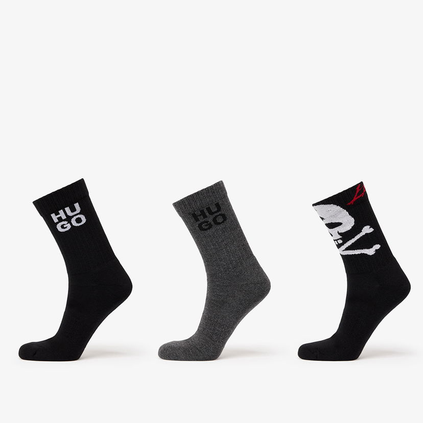 Чорапи BOSS Hugo Rib Skull Sock 3-Pack Multicolor Многоцветен | 50524801-001