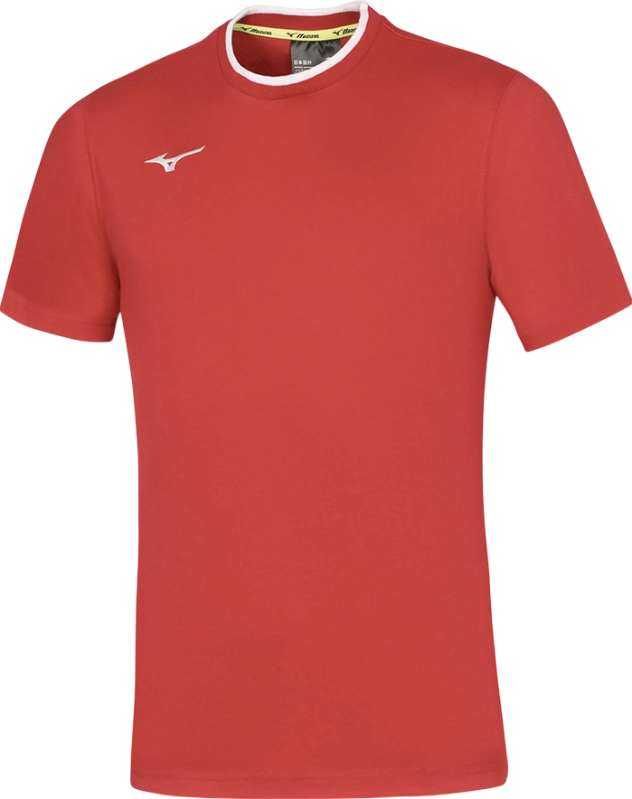 Тениска Mizuno Team Crew Neck T-Shirt with White Trim Червено | 32ea7040c-062, 0