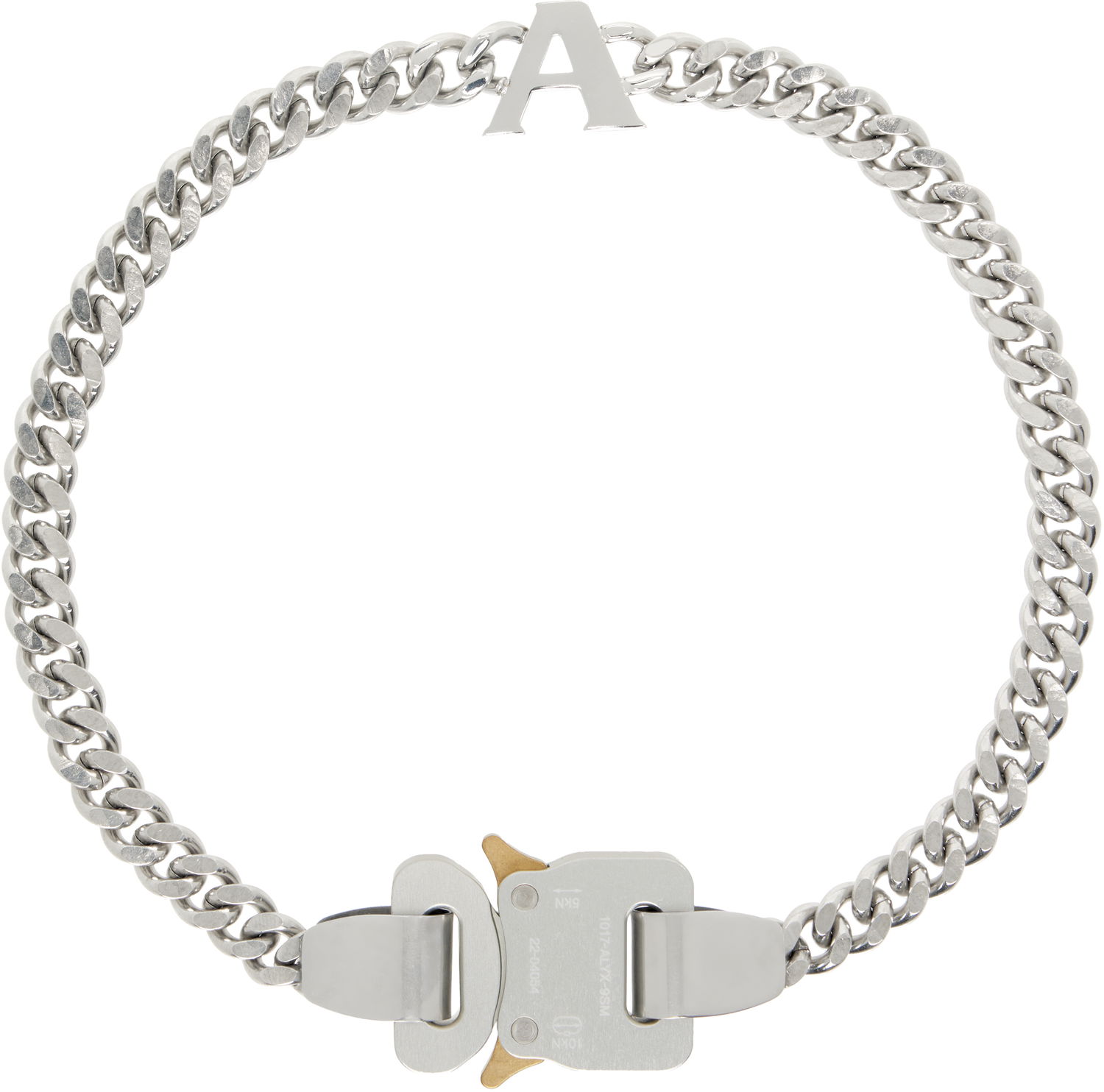 Колие 1017 ALYX 9SM 1017 ALYX 9SM Silver-Tone Buckle Chain Necklace Металик | AAUJW0231OT01, 0