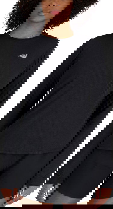 Тениска New Balance Athletics Long Sleeve Черно | wt41256-bkh, 0