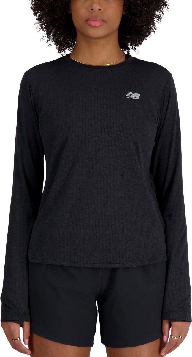 Тениска New Balance Athletics Long Sleeve Черно | wt41256-bkh