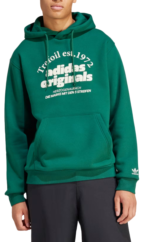 Суитчър adidas Originals Graphic Hoodie Beige Зелено | is1412, 0