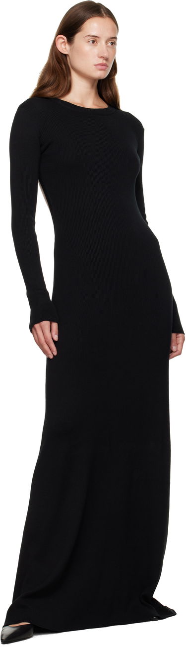 Pокля Ann Demeulemeester Ann Demeulemeester Eva Open Back Knitted Maxi Dress Черно | 2520-W-KN12-FA049-099, 3