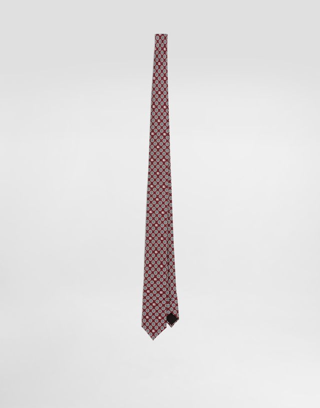 Dolce & Gabbana Martini Jacquard Micro-Design Logo Tie