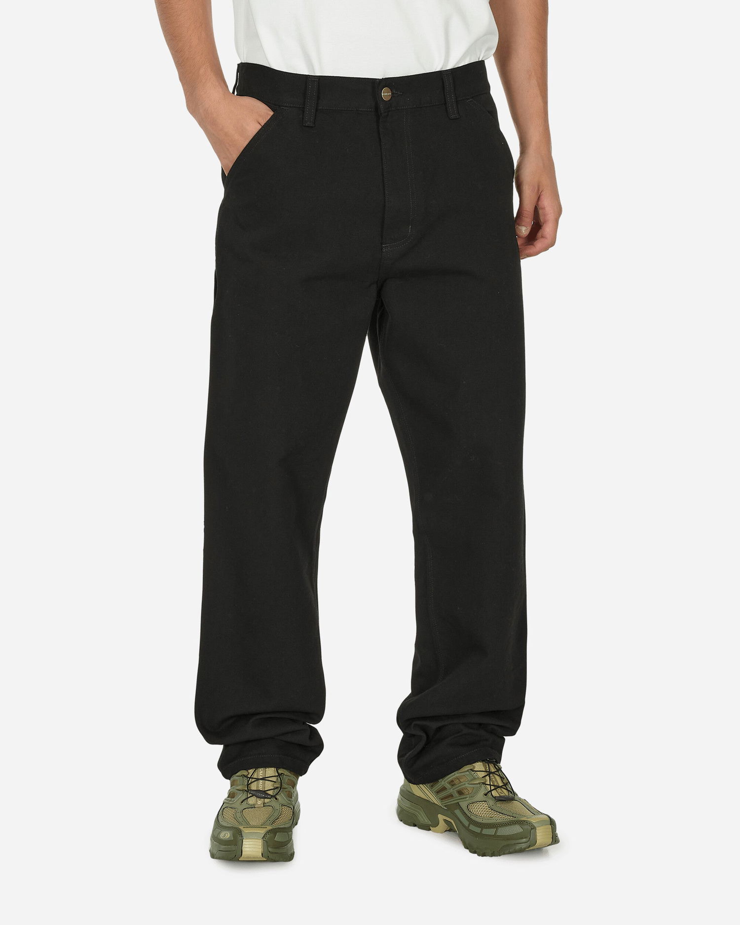 Панталони и дънки Carhartt WIP Single Knee Black Бургунди | I031497_89_02, 0