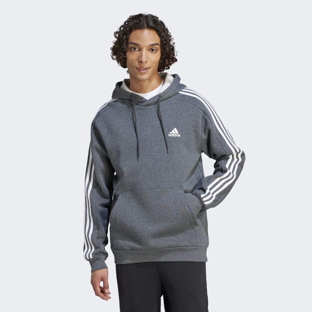 Суитчър adidas Originals Essentials Fleece 3-Stripes Сиво | IJ6475, 0