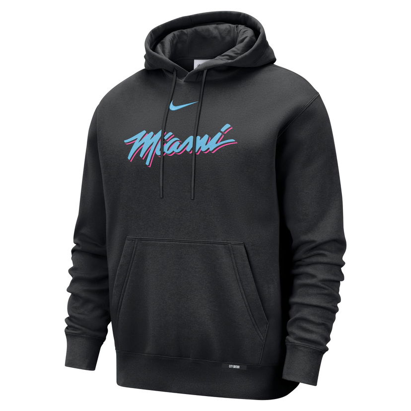 Суитчър Nike Basketball Club Miami Heat City Edition Pull-Over Hoodie Черно | HQ5549-010