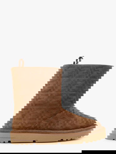 Кецове и обувки FENDI Suede Ankle Boots Кафяво | 8T8606ASA1F0C23, 0