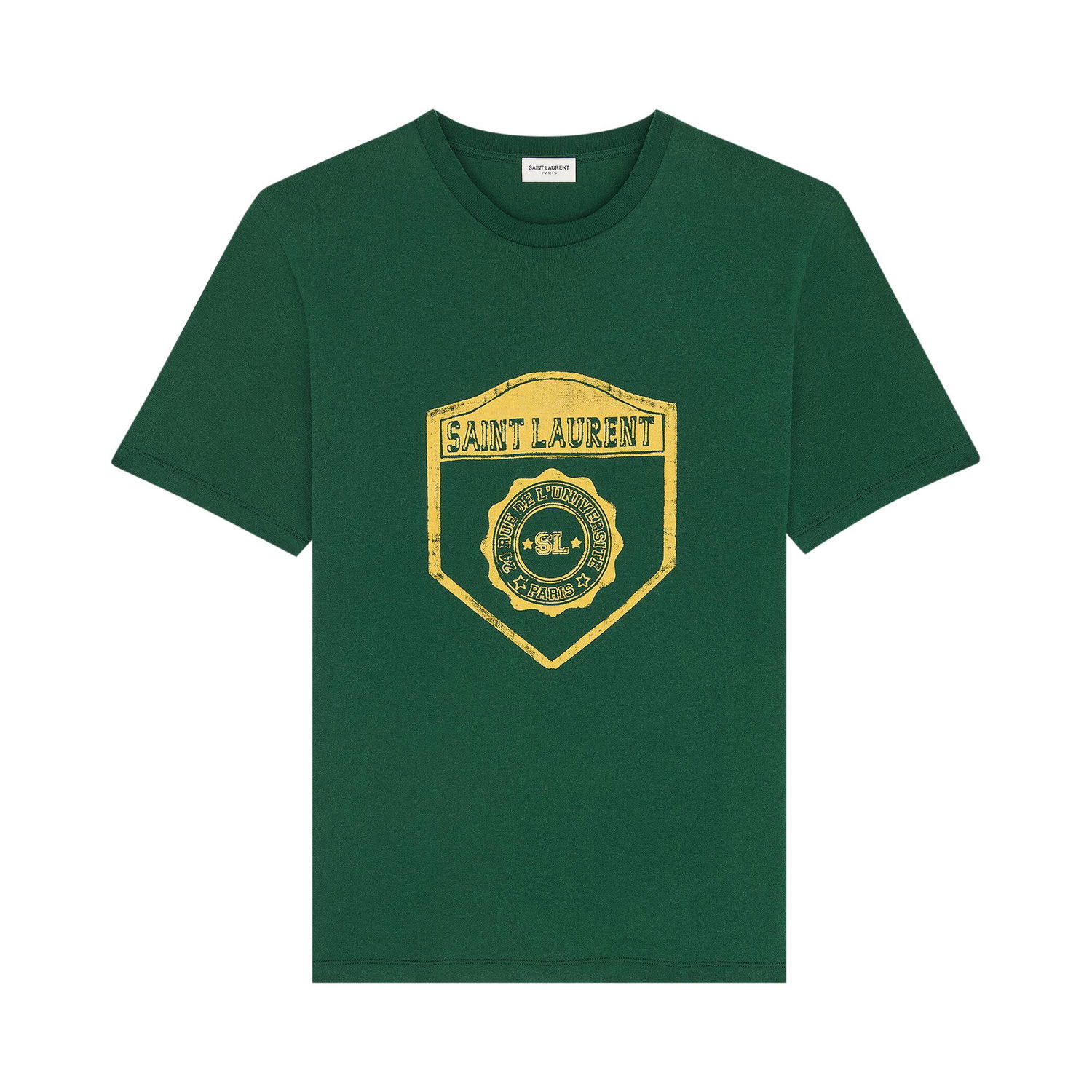 Тениска Saint Laurent T-Shirt Зелено | 686609 Y36RO 3842, 1
