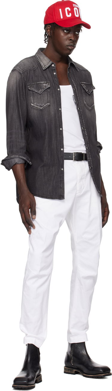 Риза DSQUARED2 Dsquared2 Classic Western Denim Shirt Сиво | S74DM0848_S30826, 4