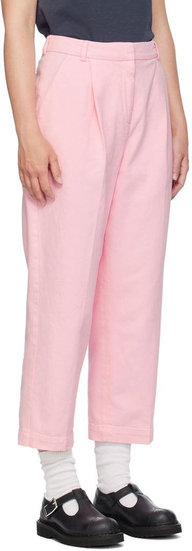 Панталони YMC Market Pleated Trousers Розово | Q4WMB, 1