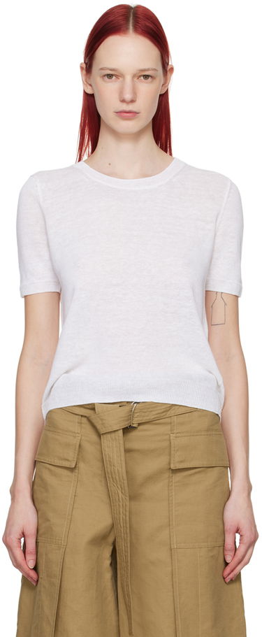 Пуловер Max Mara Weekend Max Mara Pancone Knit T-Shirt Бяло | 2415361032600001, 0
