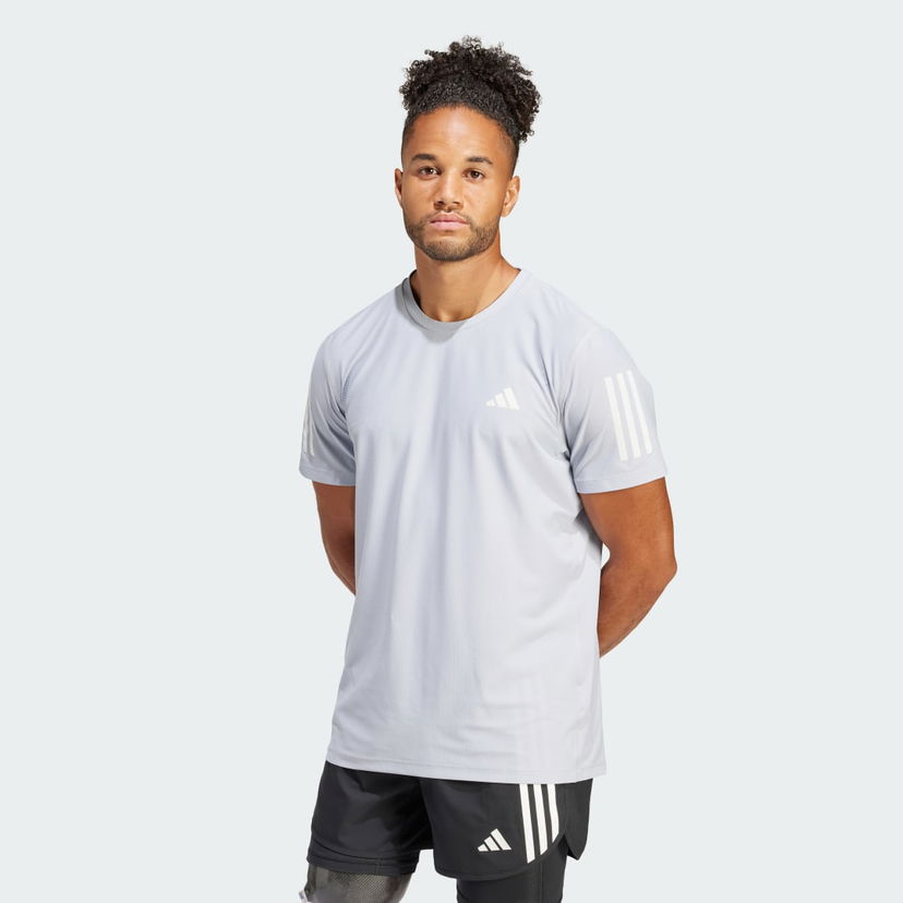 Тениска adidas Performance Own the Run Tee Сиво | IN1501