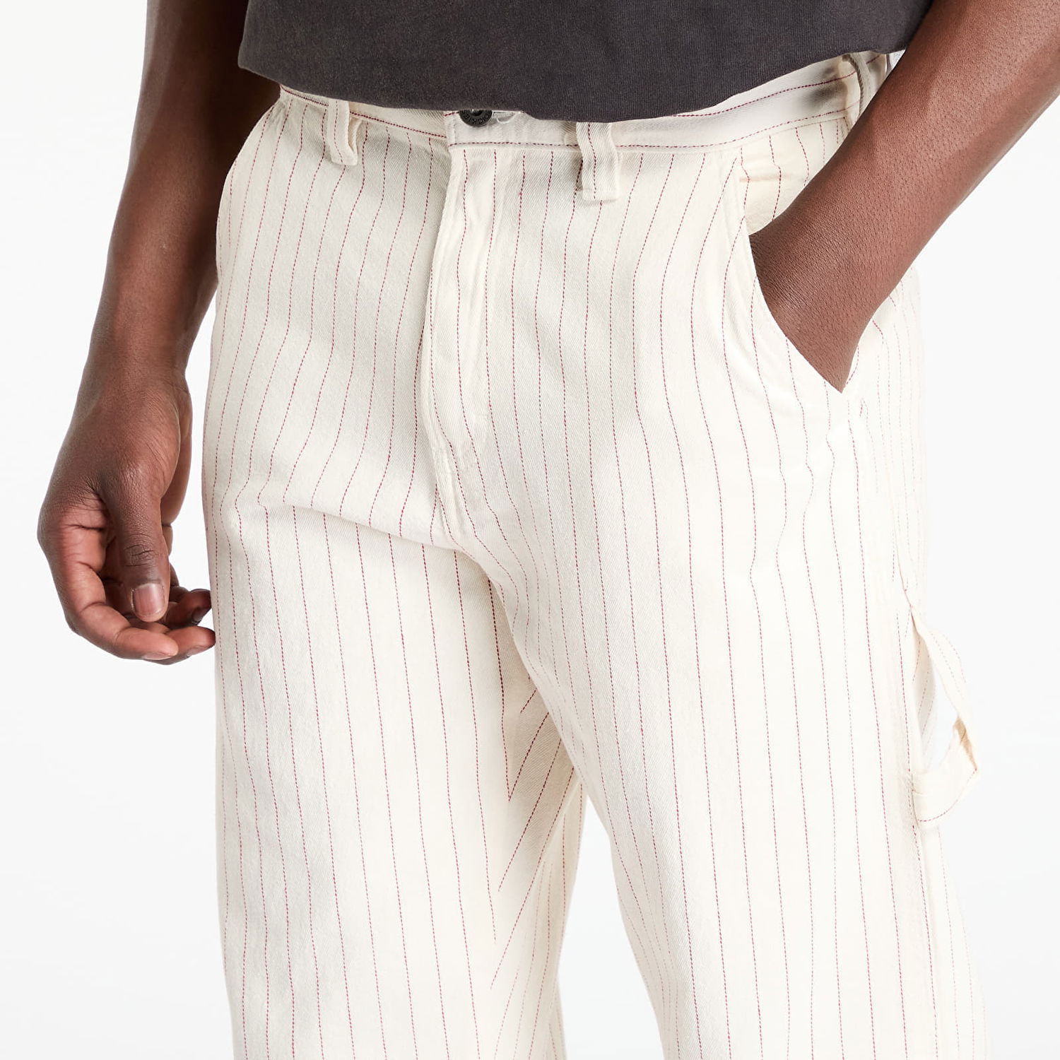Панталони Dickies Dickies Service Carpenter Striped Pants W30/L32 Бяло | DK0A4Z6QC481, 1