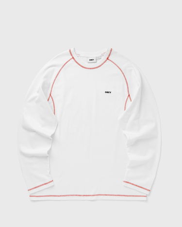 Тениска OBEY Long Sleeve T-Shirt with Contrast Stitching Бяло | 131030141-WTM, 1