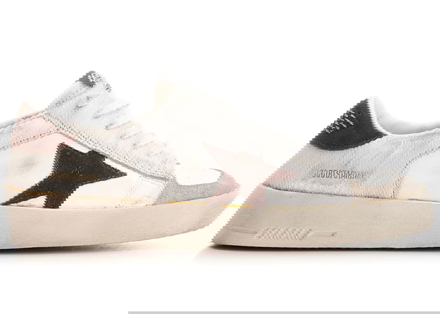 Кецове и обувки Golden Goose Stardan Pony Hair White Brown Бяло | GMF00128.F004007.81999, 0