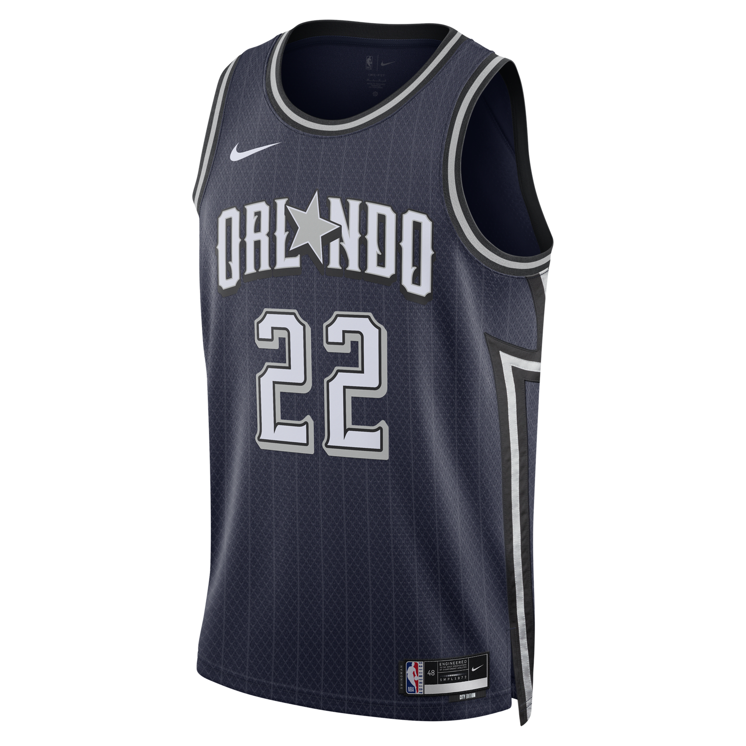 Фланелка Nike Dri-FIT NBA Swingman Franz Wagner Orlando Magic City Edition 2023/24 Jersey Тъмно синьо | DX8514-422, 1