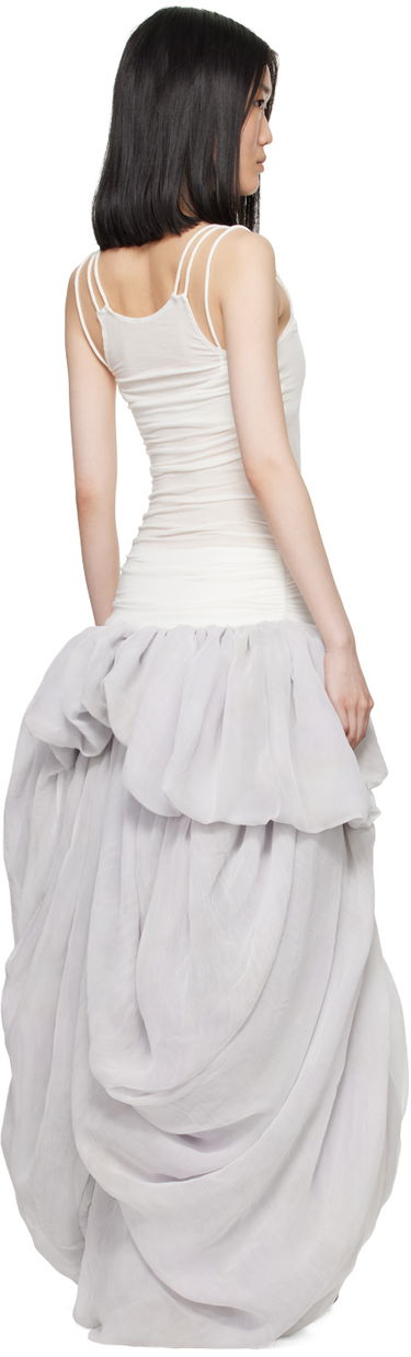 Pокля Collina Strada Collina Strada Soft Maxi Dress Бяло | XX4458, 2