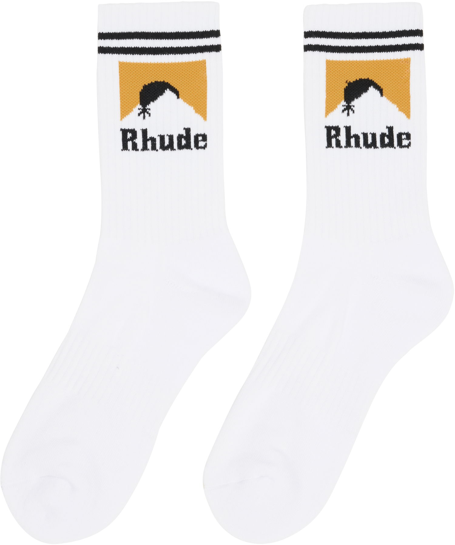 Чорапи Rhude Rhude Moonlight Socks Бяло | RHPF25SO05750, 1