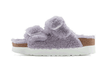 Кецове и обувки Birkenstock Arizona Big Buckle Shearling Purple Fog Сиво | 1024963, 0