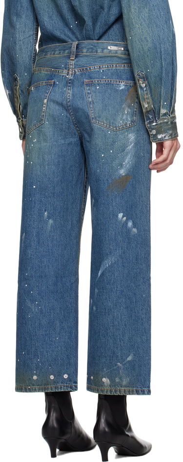 Дънки Helmut Lang Painted Wide Leg Jeans Синьо | O05DW202, 2