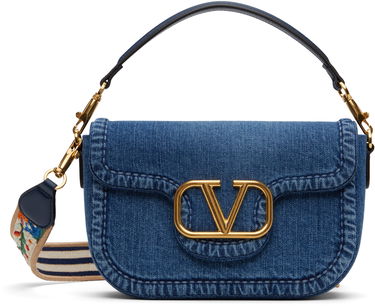 Дамска чанта Valentino Valentino Garavani Alltime Denim Shoulder Bag Синьо | 6W2B0N20XEY, 0