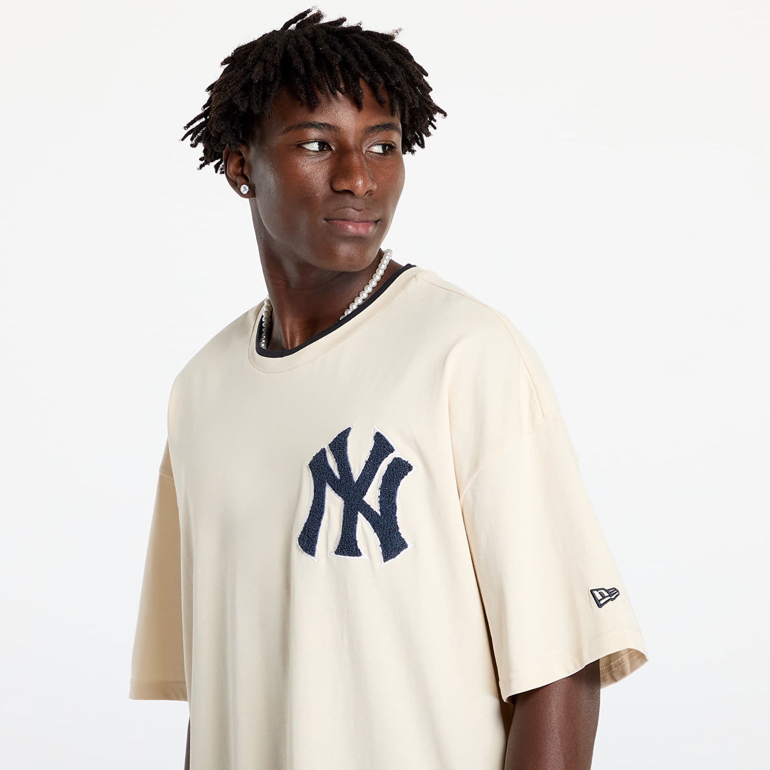 Тениска New Era New York Yankees Print Бежово | 60564866, 1