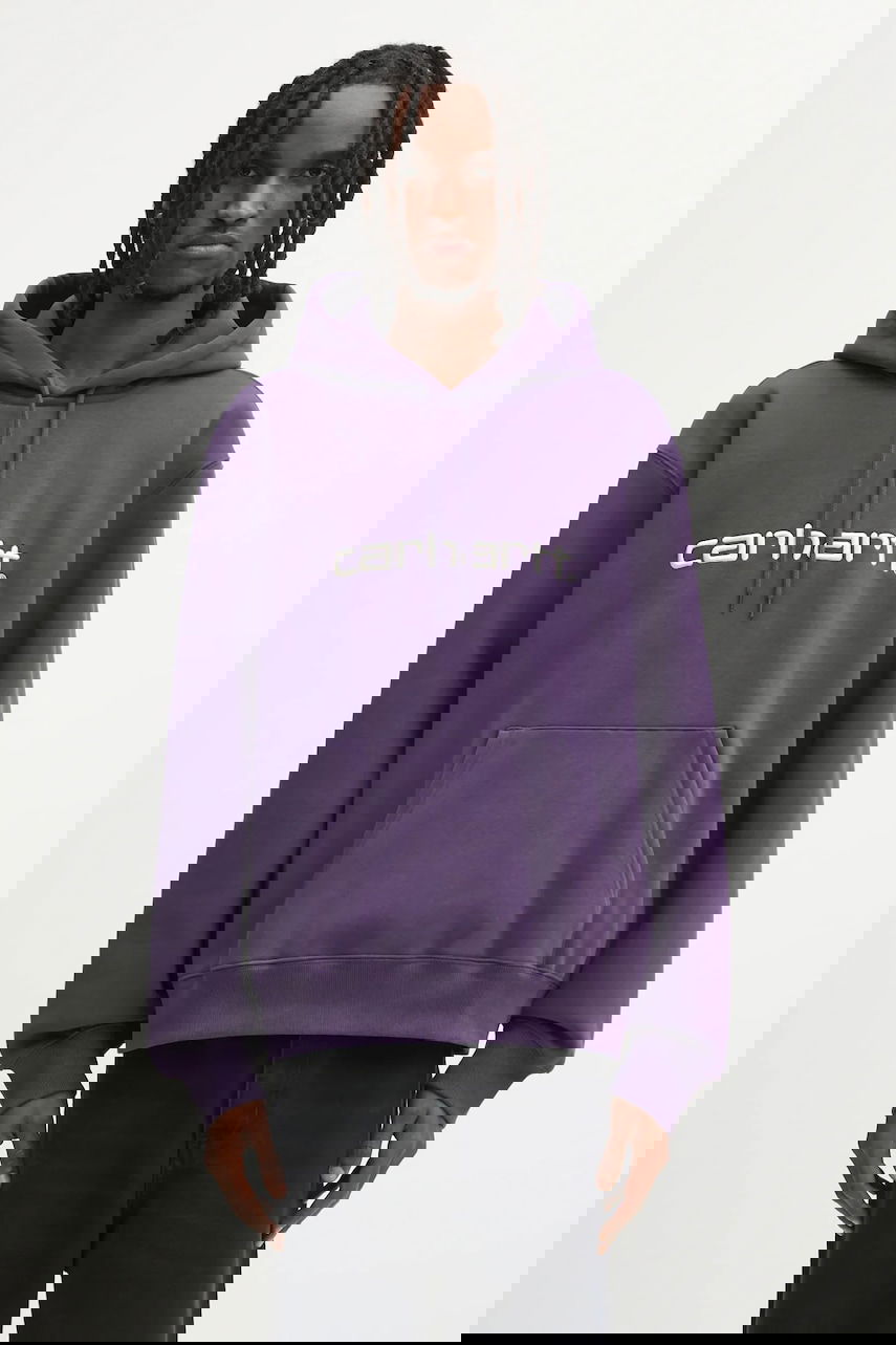 Суитчър Carhartt WIP Carhartt WIP Hooded Carhartt Hoodie Лилаво | I030547.38IXX, 0