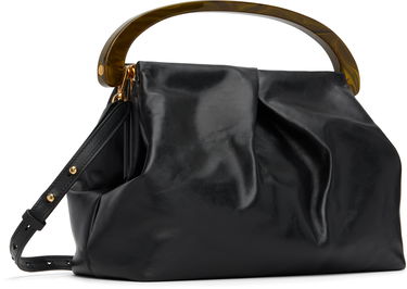 Дамска чанта Dries Van Noten Dries Van Noten Large Leather Top Handle Bag Черно | 252-011525-195, 1