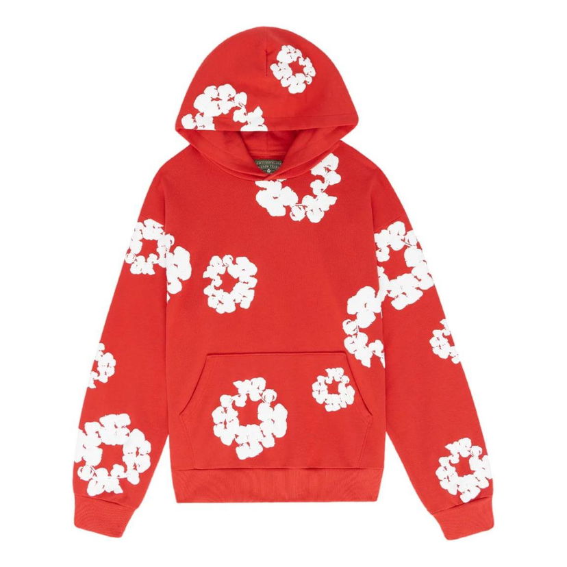 Суитчър Denim Tears Denim Tears Cotton Wreath Hoodie Червено | 301-300-30