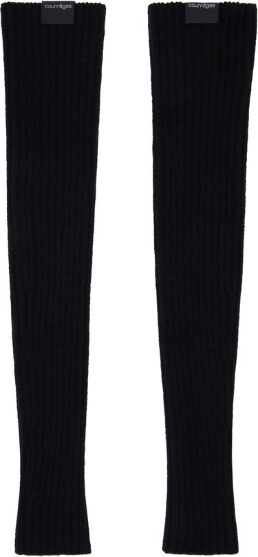 Ръкавици Courrèges Courrèges Ribbed Wool Arm Warmers Сиво | 324MGT021FI0062, 3