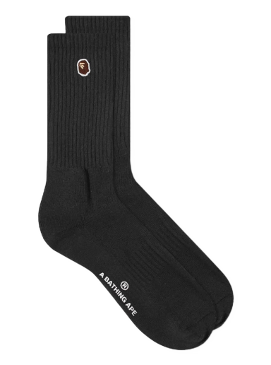 A Bathing Ape Ape Head One Point Sock