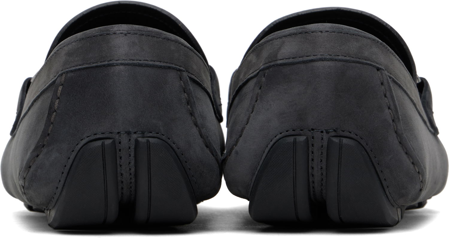 Кецове и обувки FERRAGAMO Salvatore Ferragamo Gancini Driver Loafers Сиво | 778848, 1