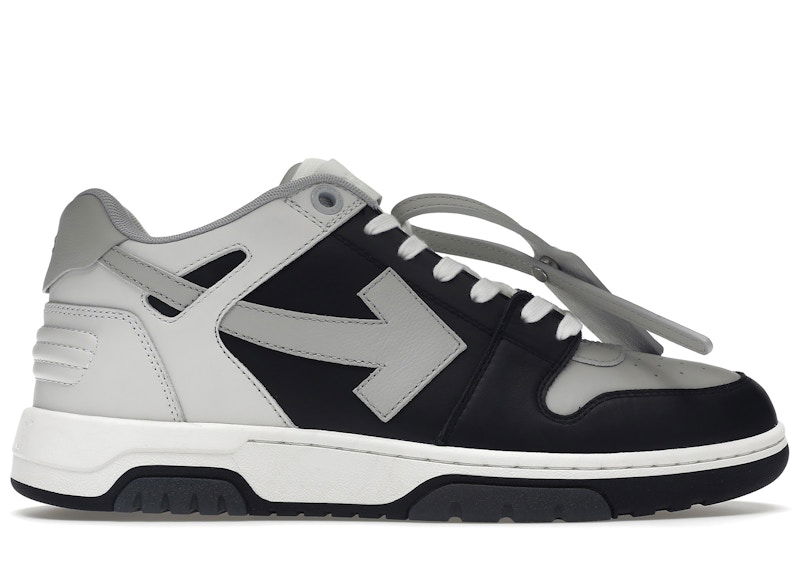 Кецове и обувки Off-White Out Of Office OOO Low Tops Light Grey Black Черно | OMIA189F22LEA0010709, 0