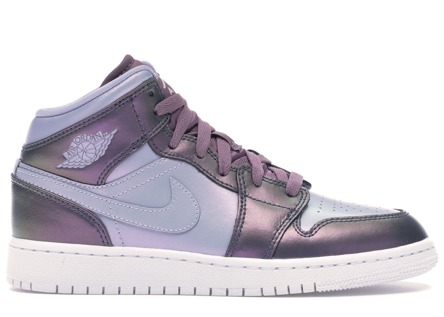 Кецове и обувки Jordan Air Jordan 1 Mid Monsoon Blue (GS) Лилаво | AV5174-400, 0