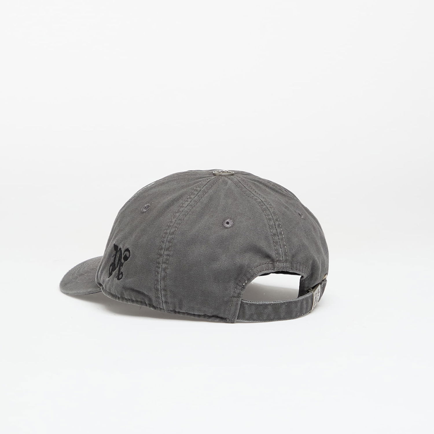Шапка с козирка Palm Angels Curved Logo Distressed Cap Anthracite/ Black Universal Сиво | PMLB104F25FAB0071110, 1