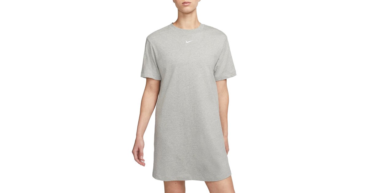Pокля Nike Sportswear Essential T-Shirt Dress Сиво | dv7882-063, 1