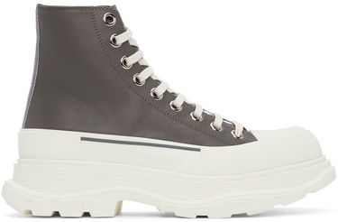 Кецове и обувки Alexander McQueen Tread Slick High Sneakers Сиво | 627206WIAG6, 0
