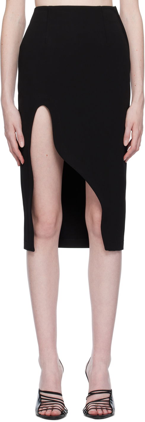 Пола Off-White Off-White Vented Miniskirt Черно | OWCW001S23JER0011000, 0