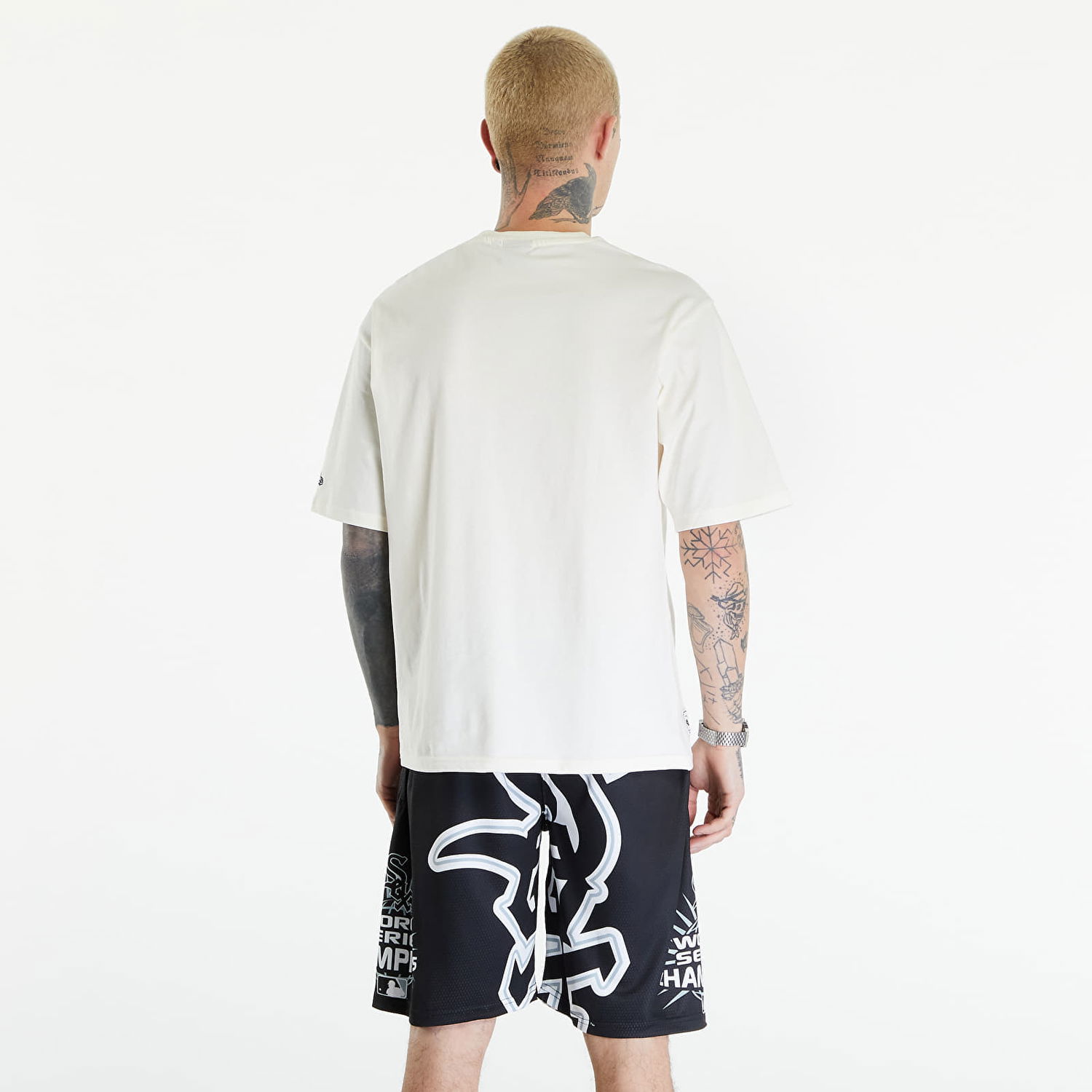 Тениска New Era Graphic Oversized T-Shirt Off White Бяло | 60502647, 1
